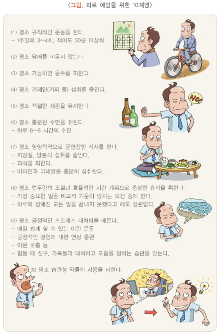 피로 예방 - 질병관리청