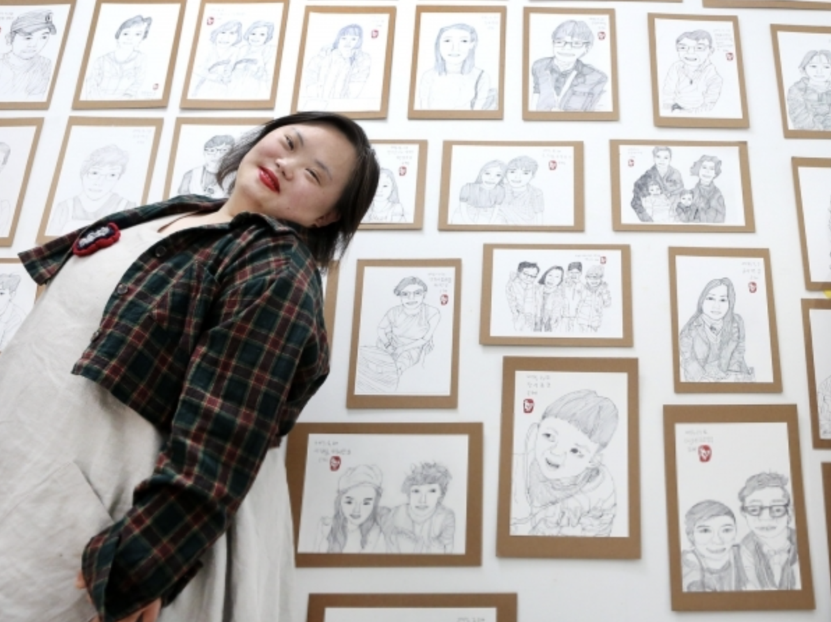 정은혜 캐리커처