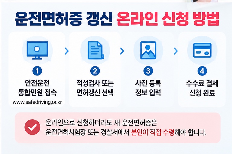 운전면허증 갱신 방법