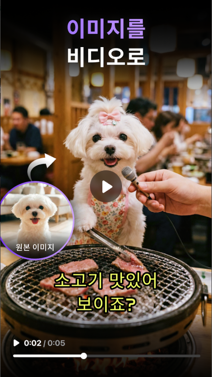 AI 영상 무료 제작, 이미지 생성, AI 사진으로 동영상 만들기