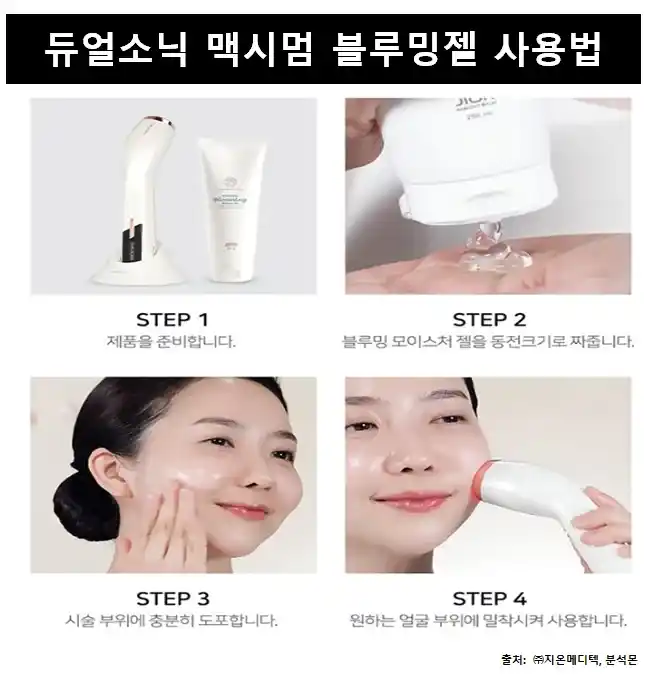 듀얼소닉맥시멈블루밍젤사용법