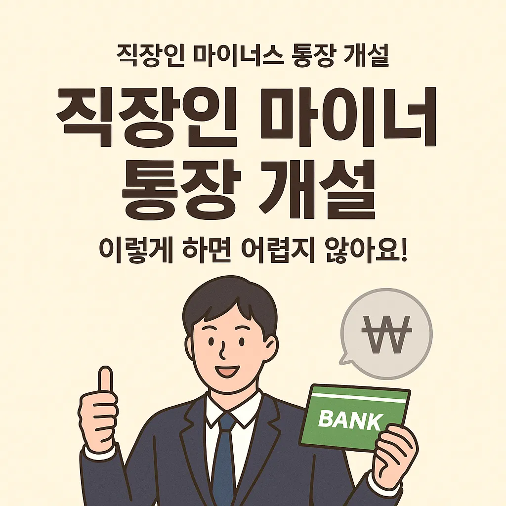 직장인 마이너스 통장 개설