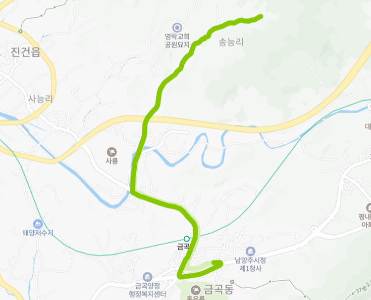 남양주-64번-버스-노선-지도