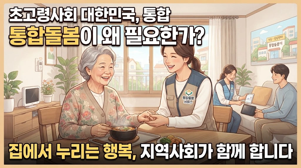 초고령사회 앞둔 대한민국, 통합돌봄이 왜 필요한가