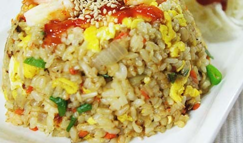 굴소스 야채볶음밥