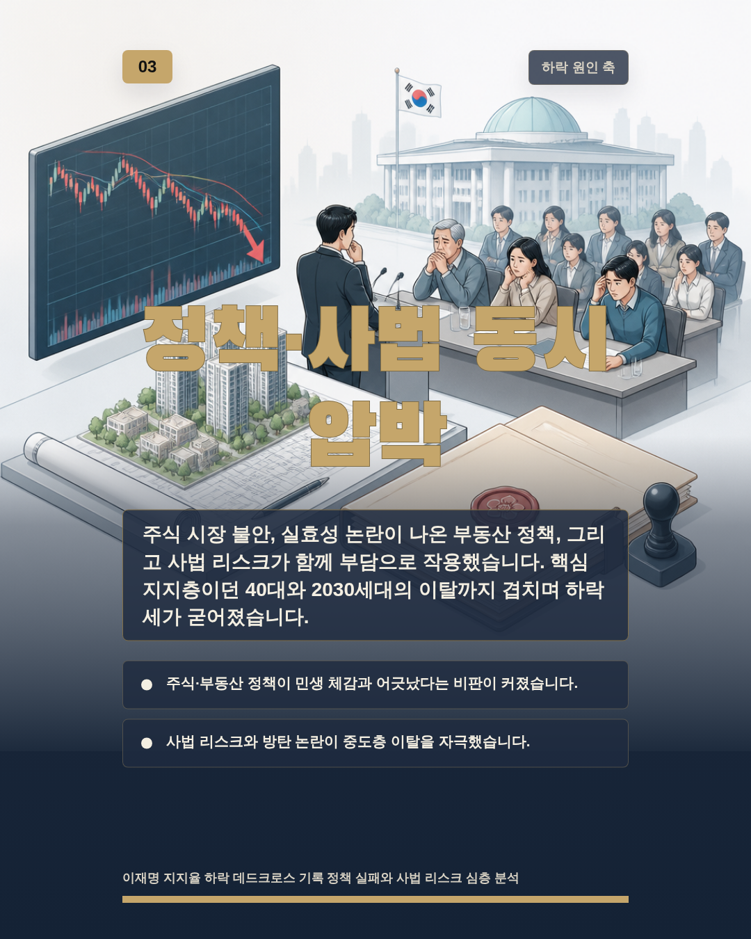 정책&middot;사법 동시 압박