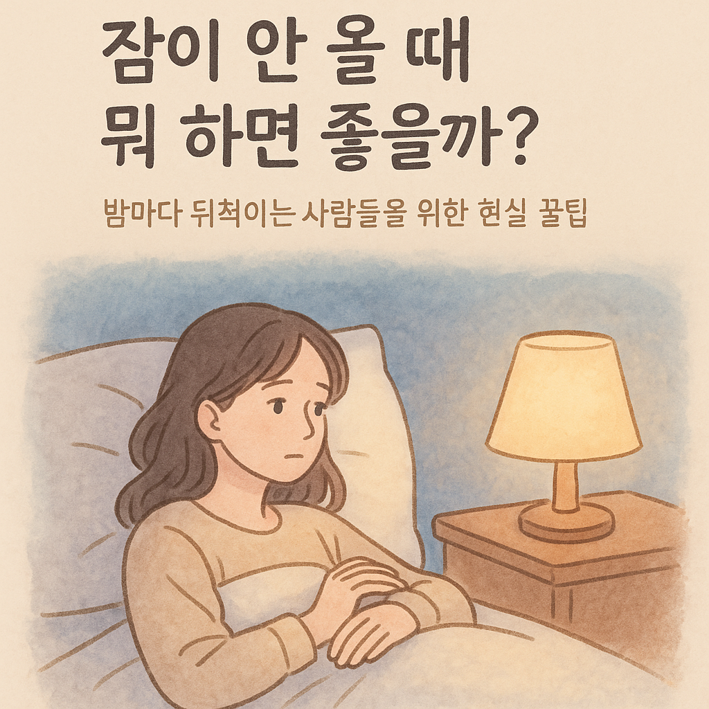잠이 안올때 뭐 하면 좋을까 사진