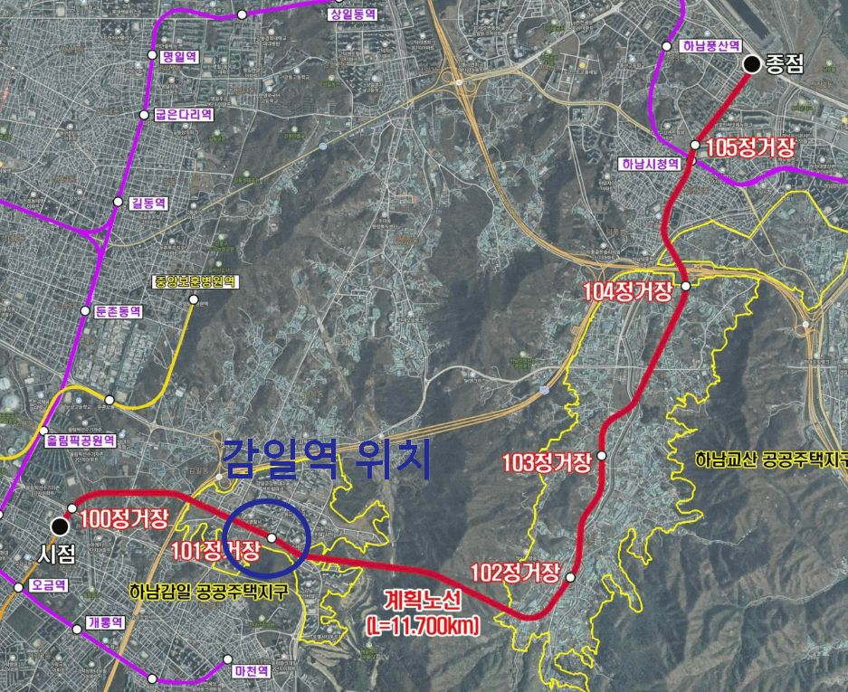 감일역 위치