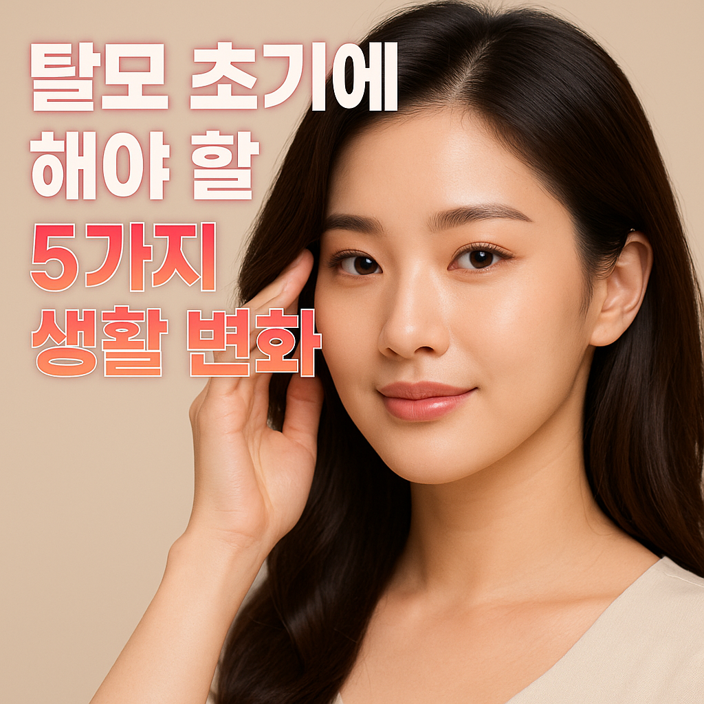 탈모 초기에 바꿀 5가지 생활 변화 습관 2025년