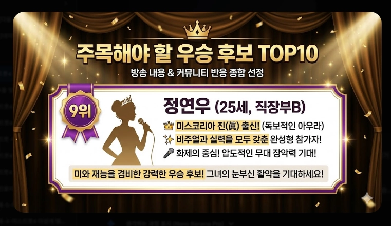 미스트롯4 본선 진출자 53팀 명단 [2026년 완결판] 부서별 정리 및 우승 후보 TOP10
