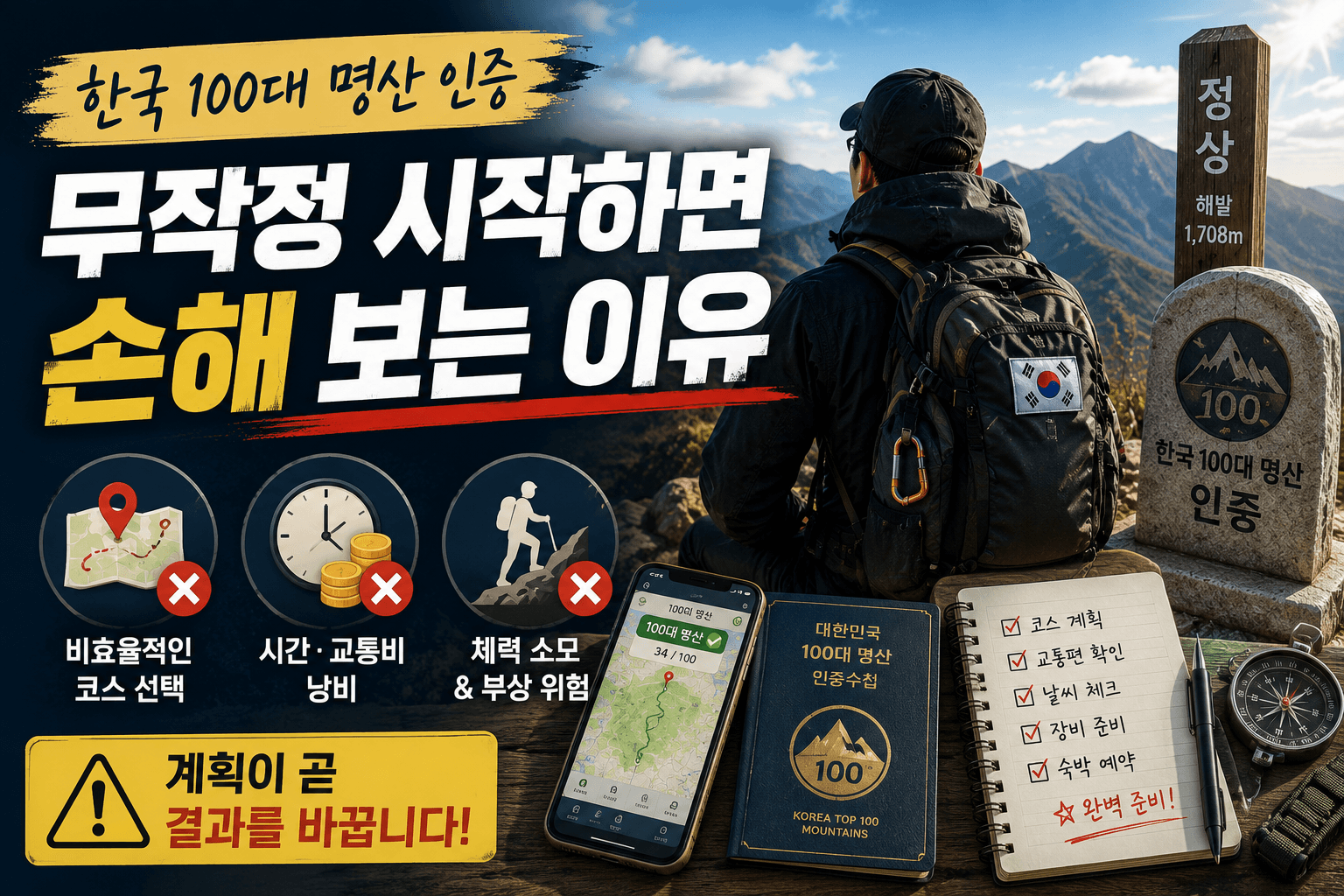 한국 100대 명산 인증, 무작정 시작하면 손해 보는 이유