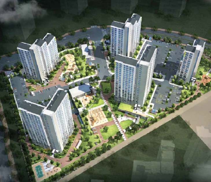 남양뉴타운 A1블록 국민임대주택 조감도