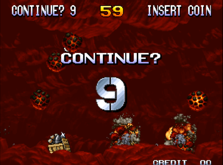 메탈슬러그3-오락실게임-종료-화면