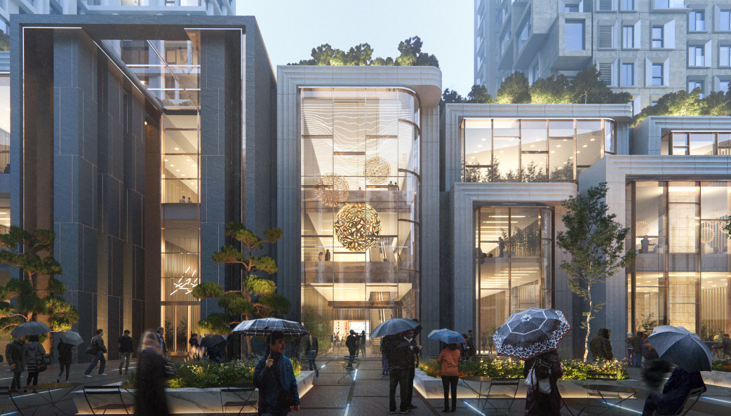 더파크사이드 몰 주출입구 예상도