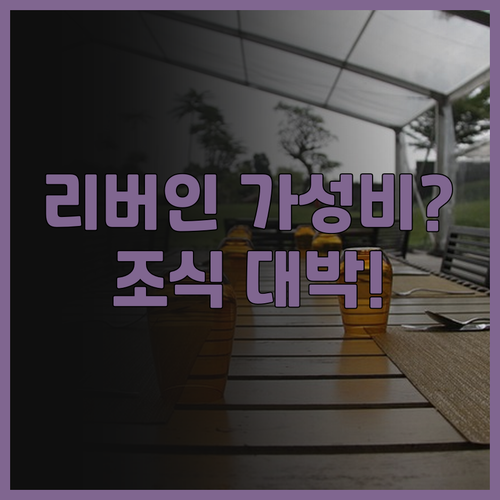 리버 인 켄팅 추천 깔끔한 시설과 푸..