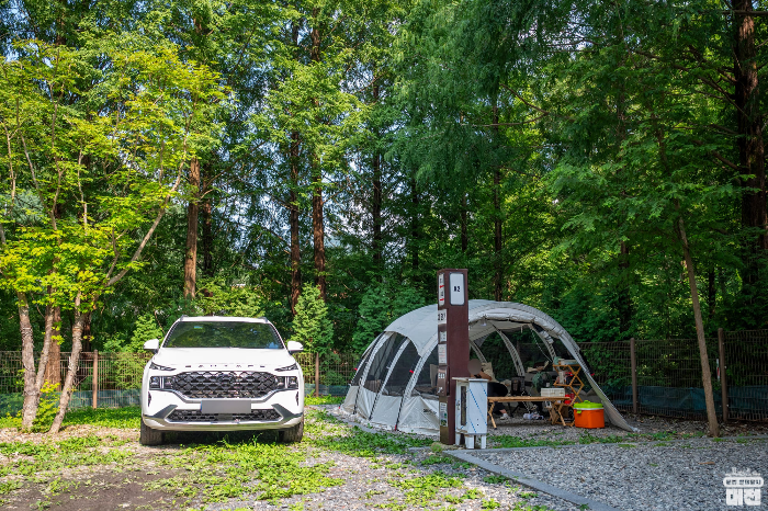 장태산 자연휴양림 야영장