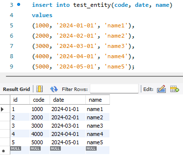 데이터 준비 완료
