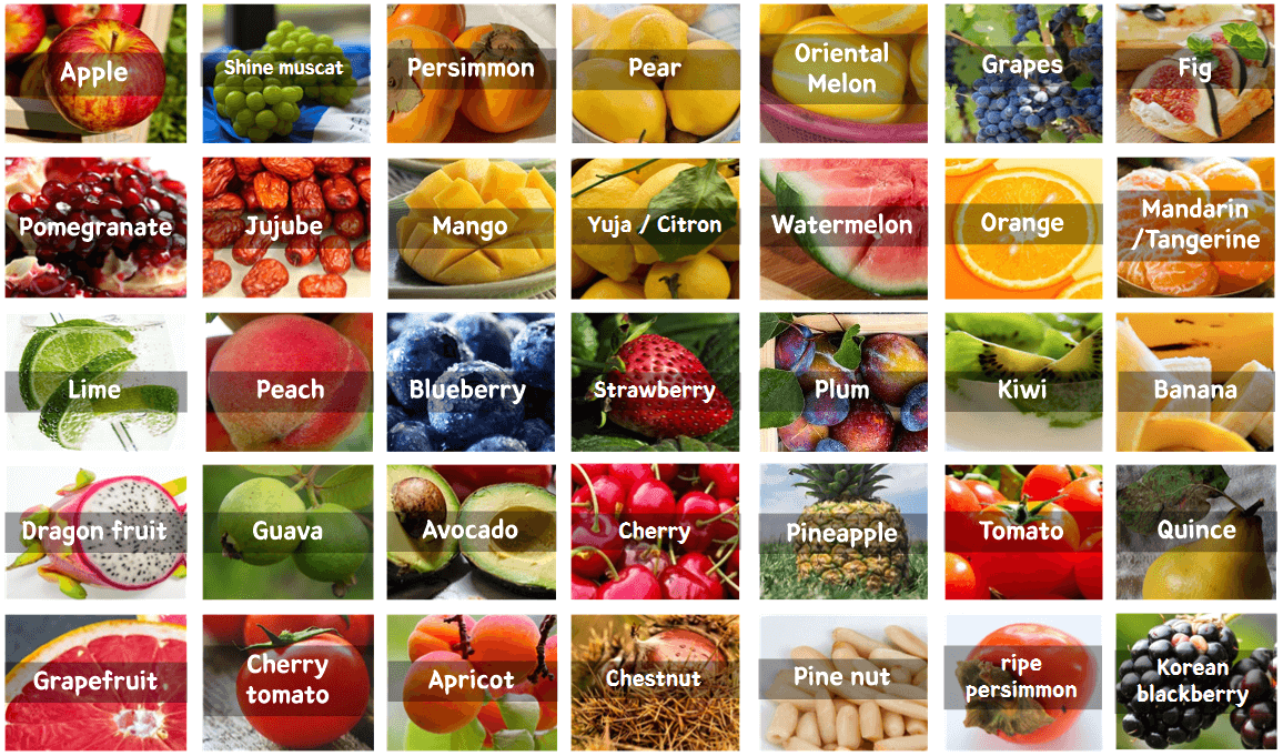 과일-종류별-한국어로