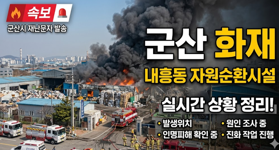 군산 화재 원인 및 정확한 위치, 피해현황 정리