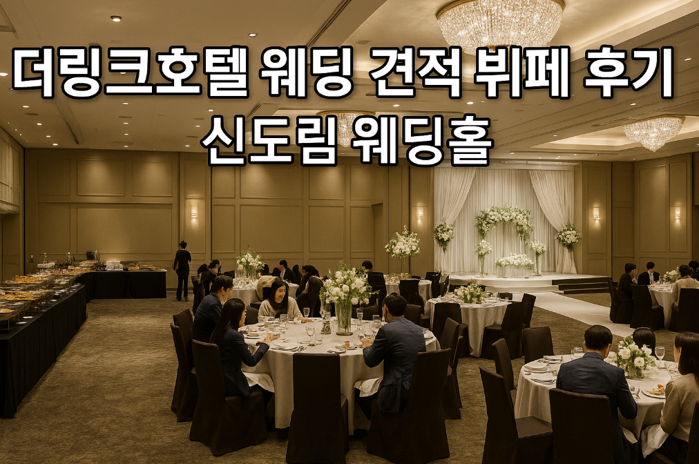 더링크호텔 웨딩홀 뷔페 후기, 신도림 견적 이것만 알면 끝