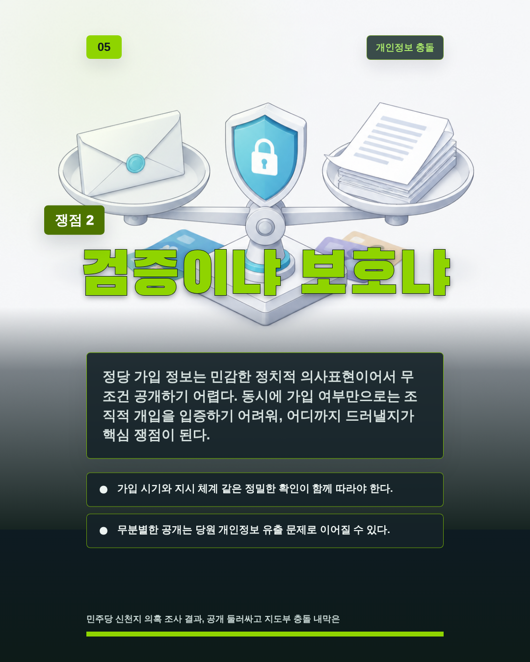 검증이냐 보호냐