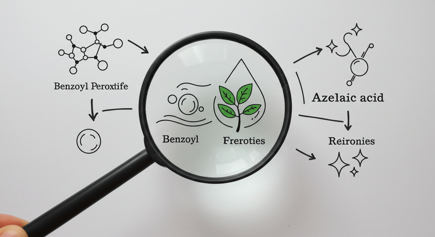"여드름 치료제 성분별 특징"에 대한 이미지입니다.
