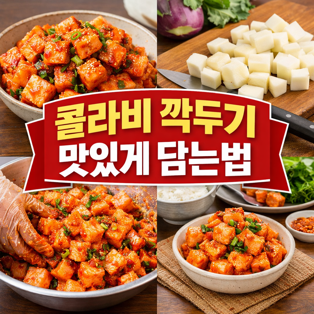 콜라비 깍두기 맛있게 담는법