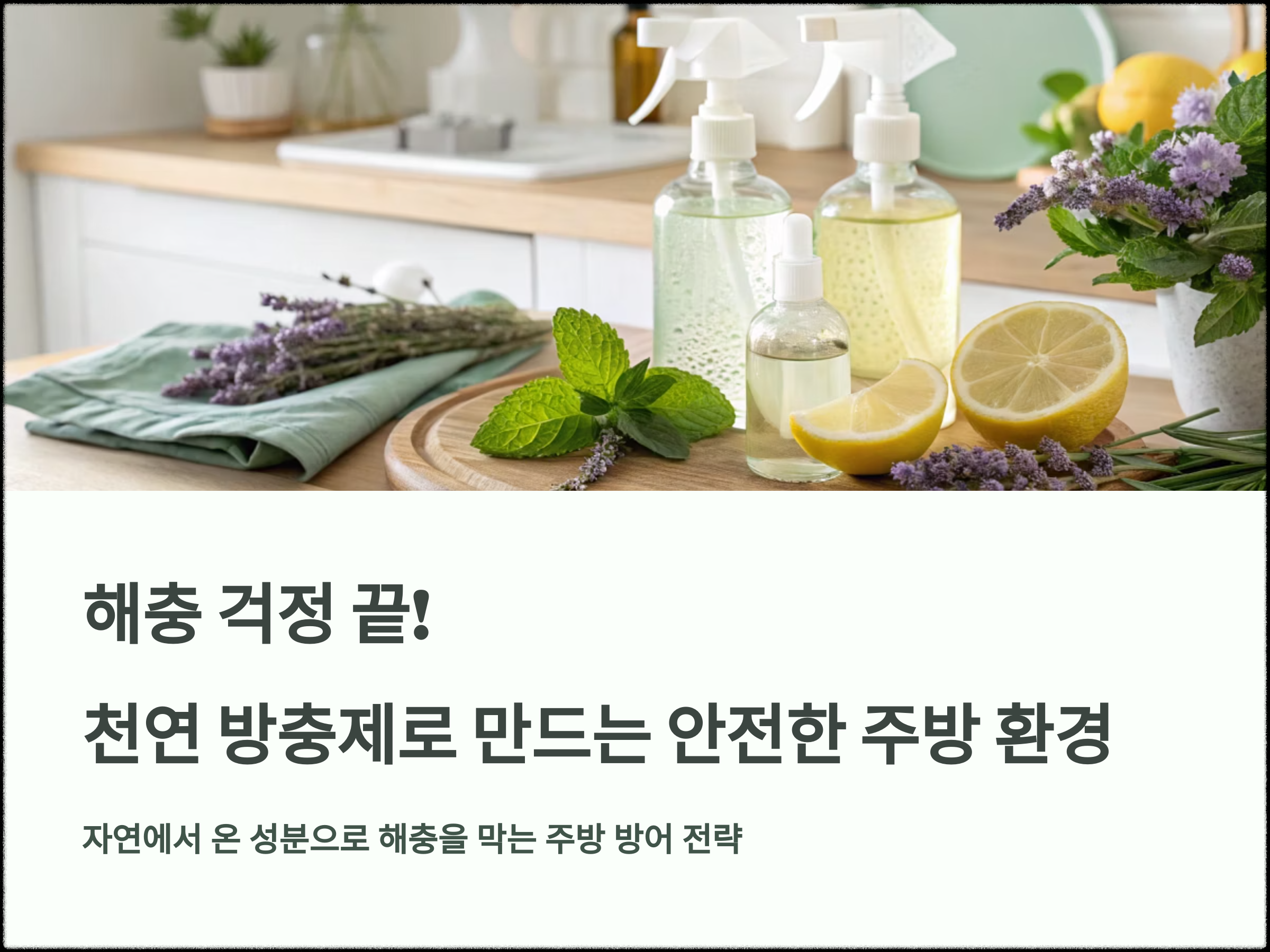 천연 방충제로 만드는 해충 퇴치