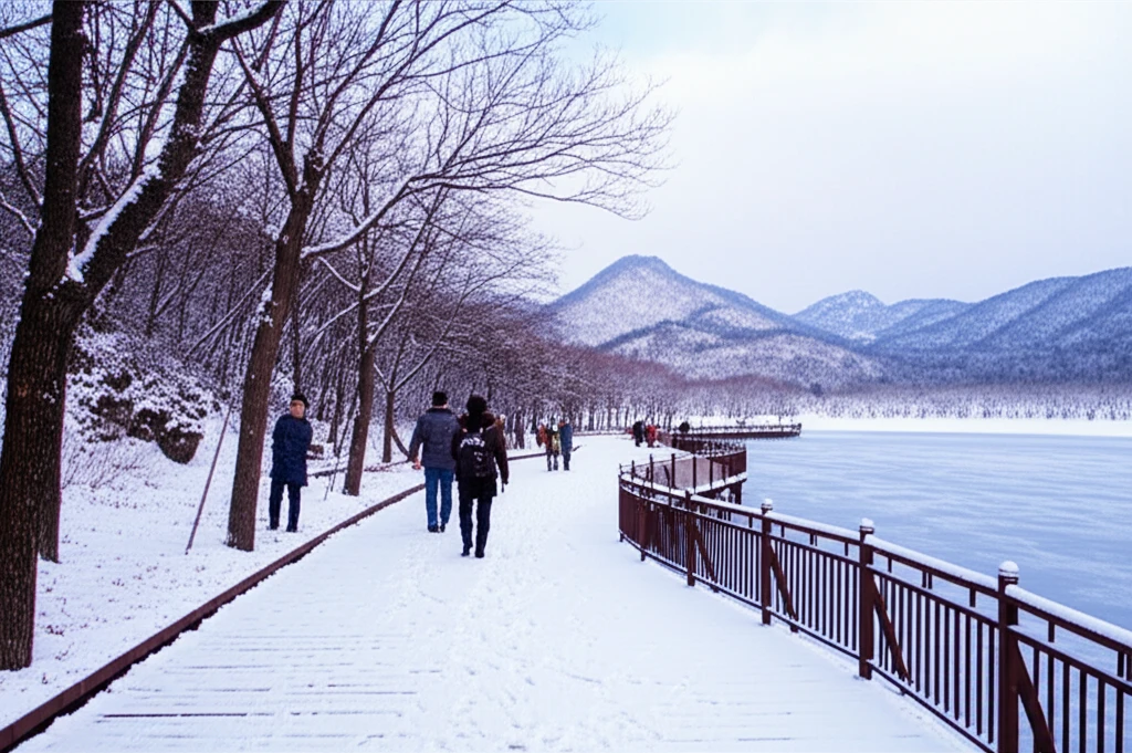 광교산 설경 산책로 주차 정보와 주변..