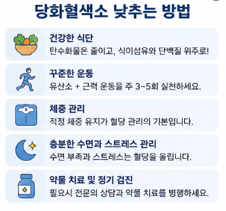 당화혈색소 낮추는 방법
