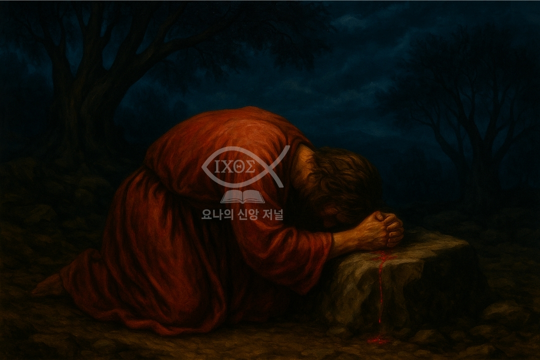 [너희는 이렇게 기도하라, 잃어버린 순종의 본질] 겟세마네의 기도를 통해 나타난 죽기까지 순종하신 그리스도의 실제를 선포한다. 땀방울이 핏방울이 되는 고통의 현실과 순종의 깊이를 나타낸다. 요나의 신앙 저널