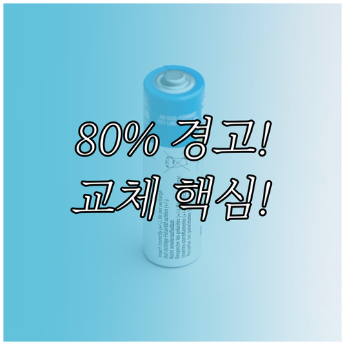 스마트폰 배터리 성능 80% 임계점:..