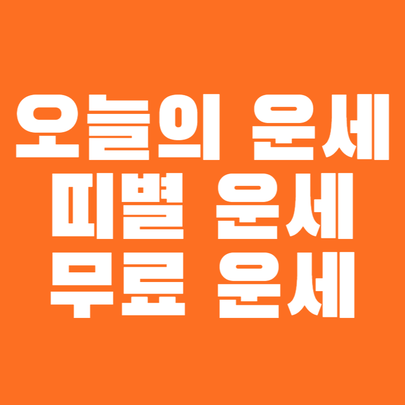 띠별운세