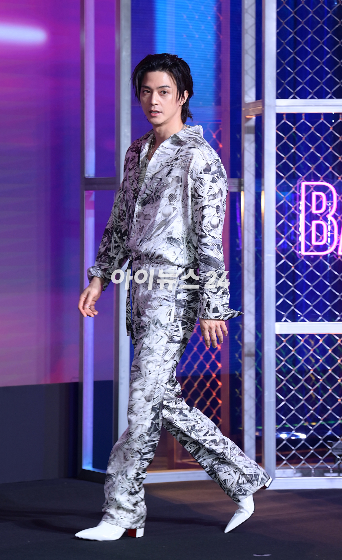 배우 김지훈이 25일 오후 서울 마포동 호텔 나루 서울 엠갤러리에서 열린 넷플릭스 영화 '발레리나'(감독 이충현) 제작보고회에 참석하고 있다. [사진=정소희 기자]