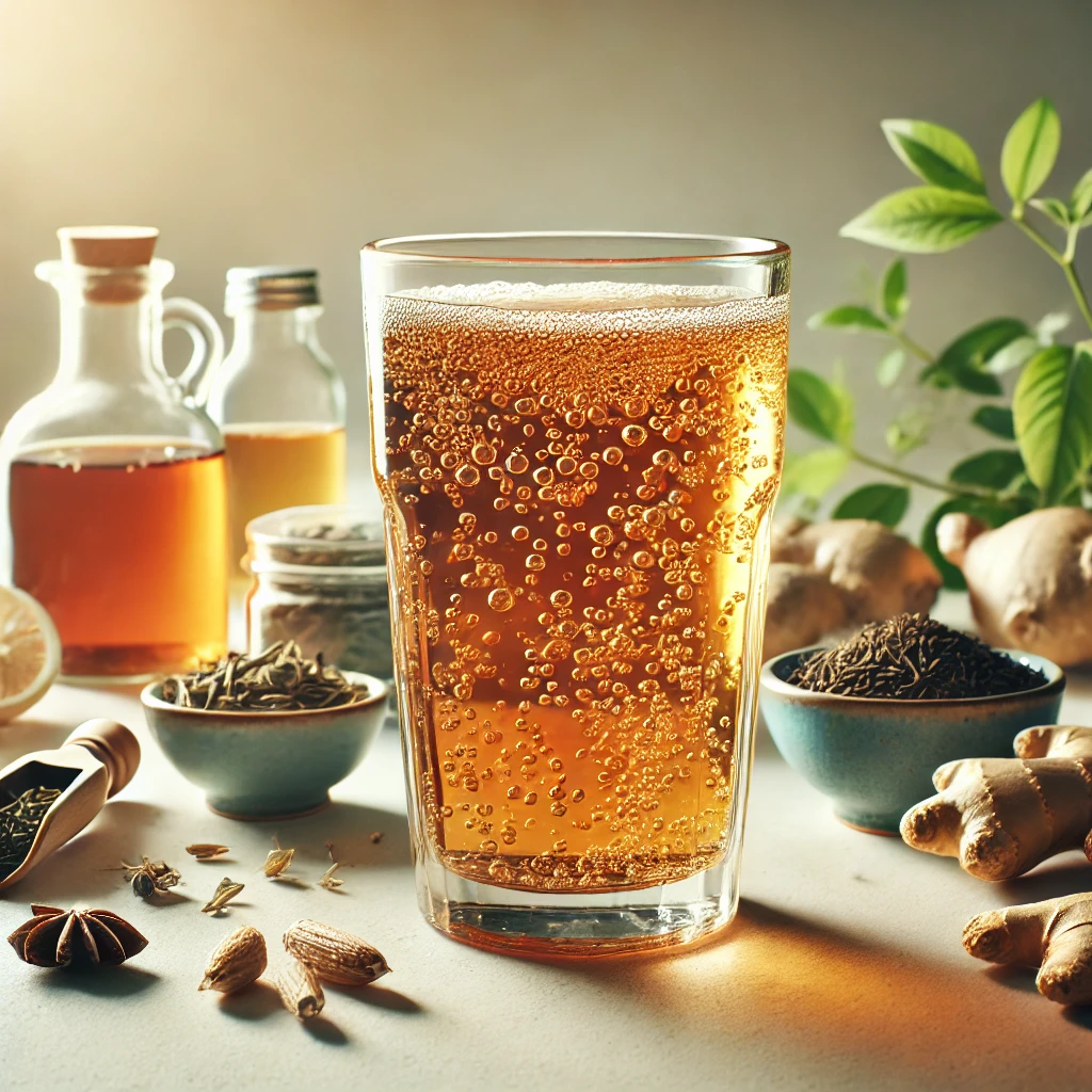 콤부차의 약학적 효능과 부작용 - 소화 건강부터 간독성 위험까지 알아보기