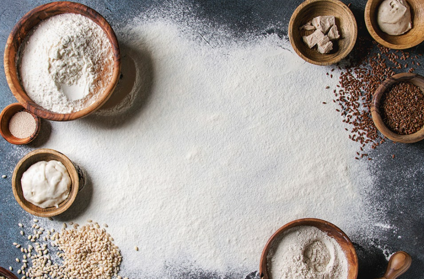 베이킹파우더와 이스트 이미지