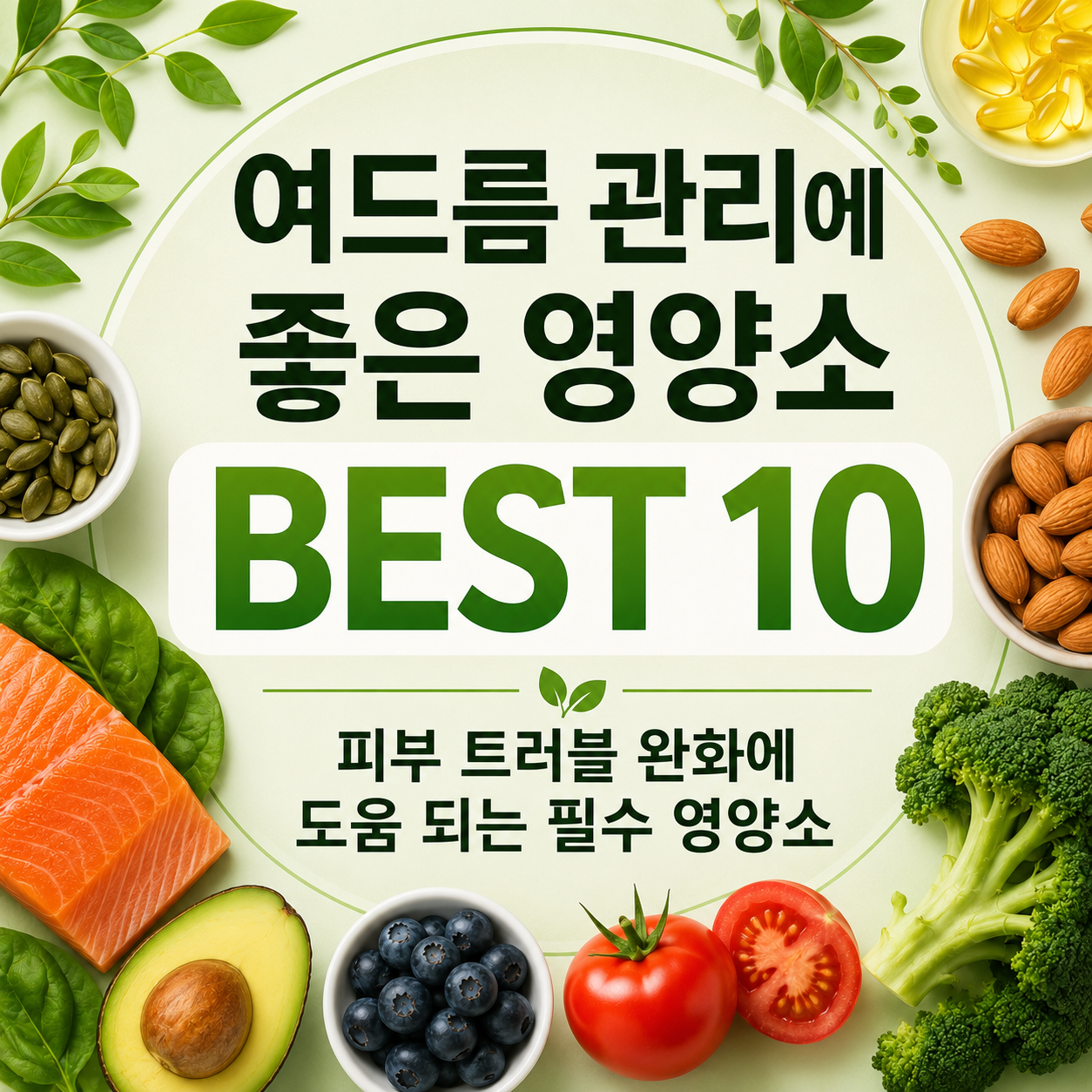 여드름 관리에 좋은 영양소