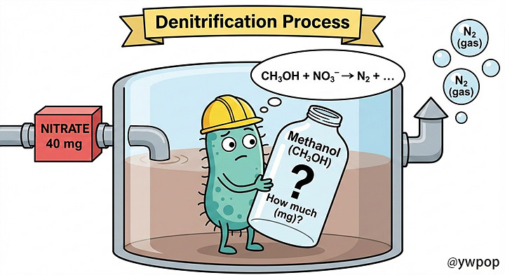 질산염 탈질에 필요한 메탄올