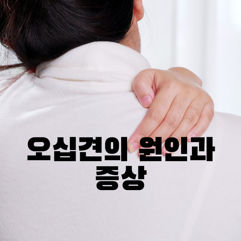 오십견의 원인과 증상