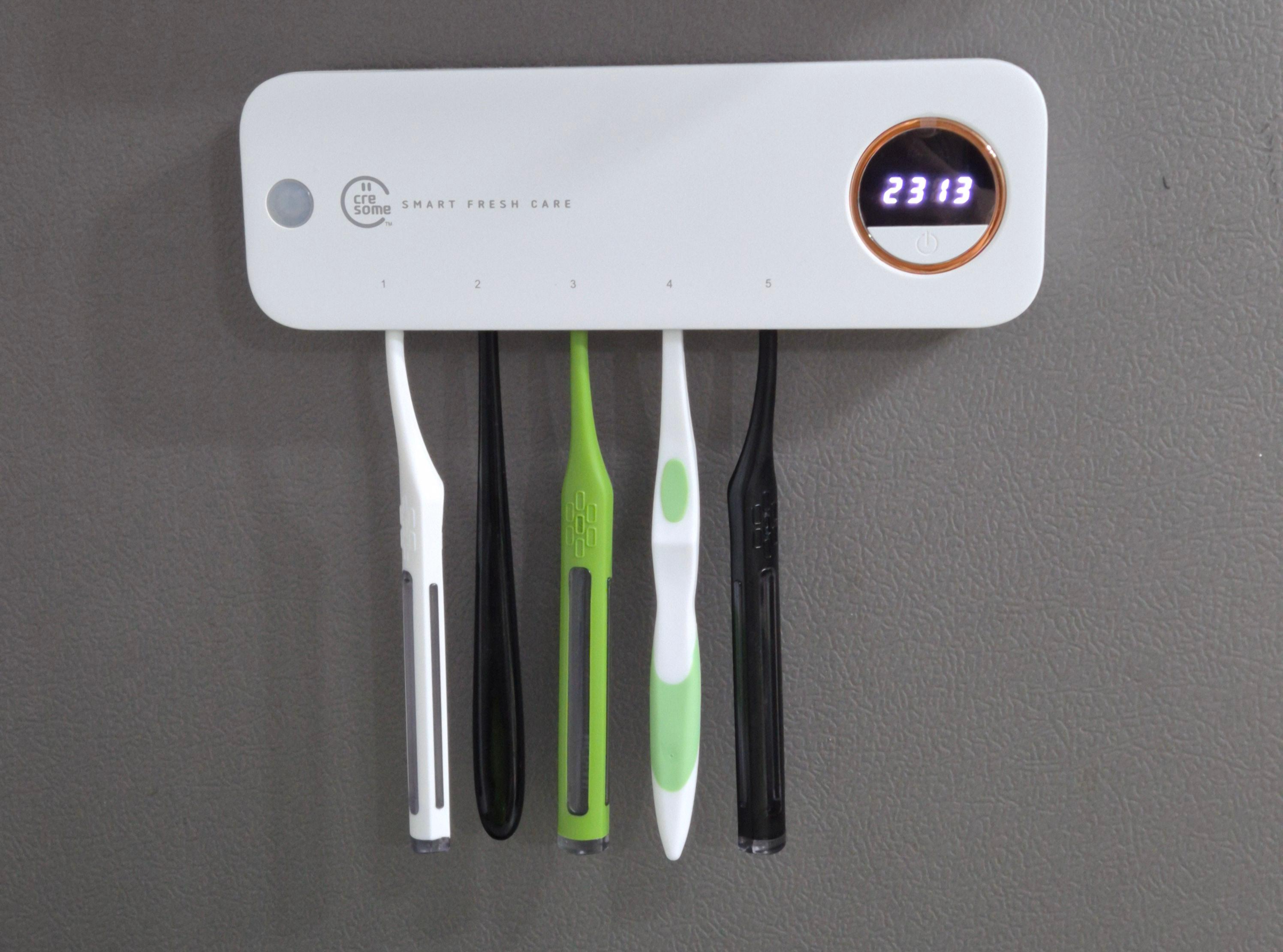 크리썸 칫솔살균기 거치모습