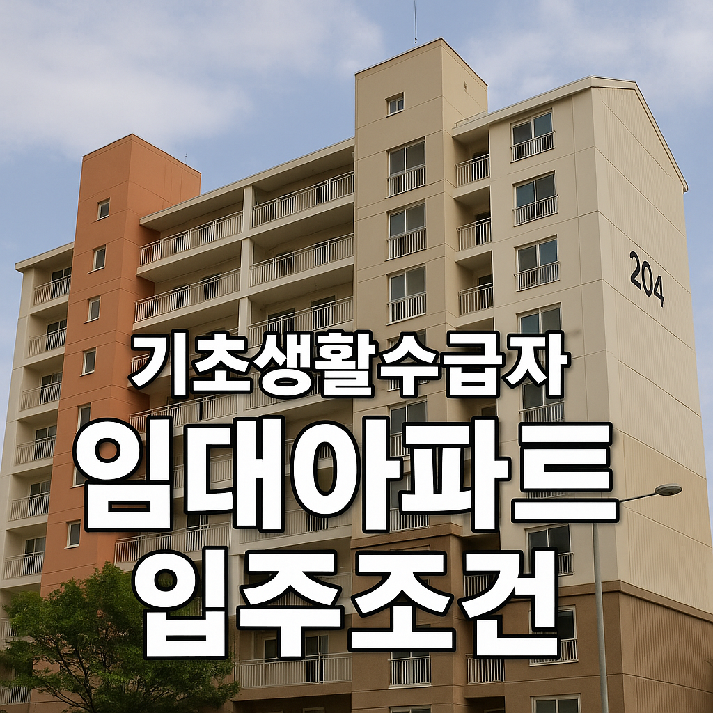 기초생활수급자 임대아파트 입주조건