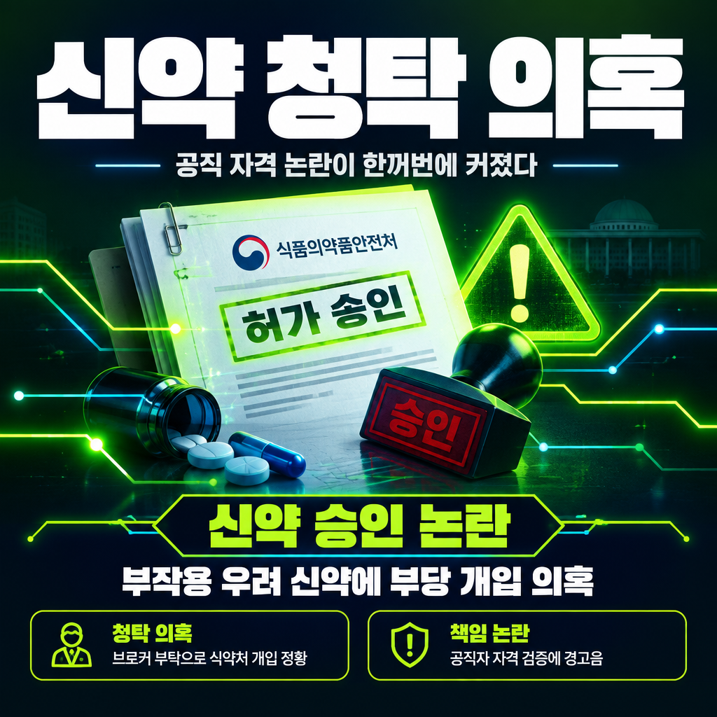 신약 청탁 의혹
