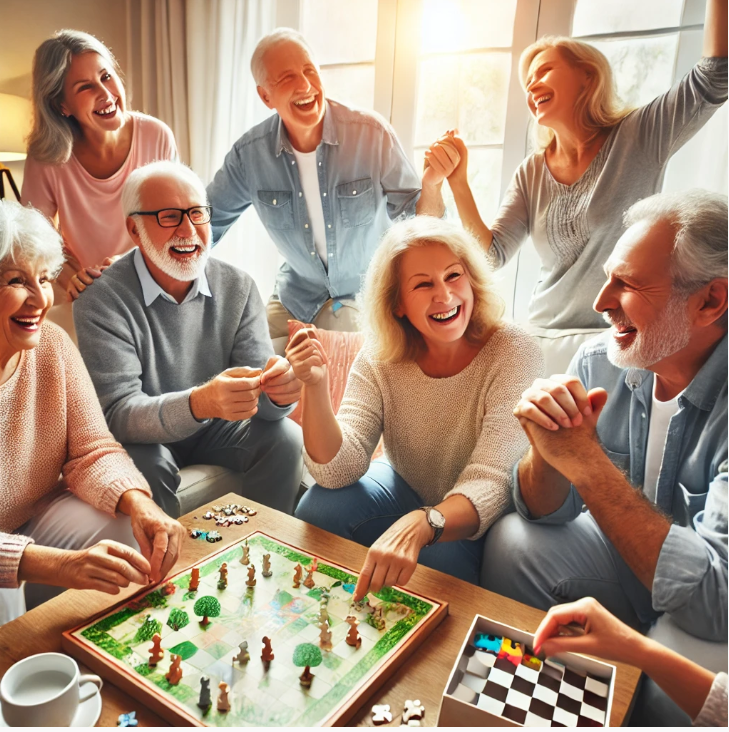 서로 어울리고 이해하면 행복한 시간을 보내는 이미지