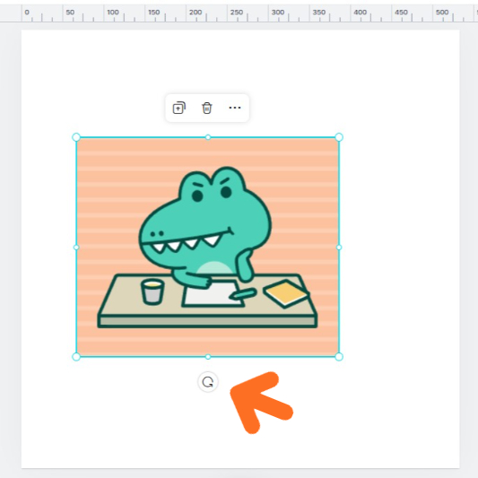 미리캔버스에서 사진 회전 및 반전시키기