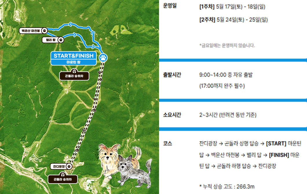 댕댕트레킹 코스 하늘길