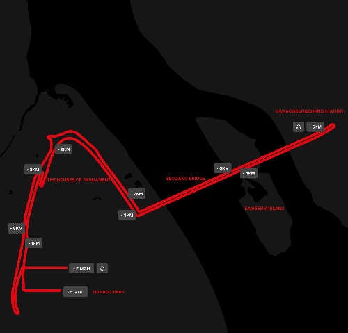 나이키 애프터 다크 투어 코스