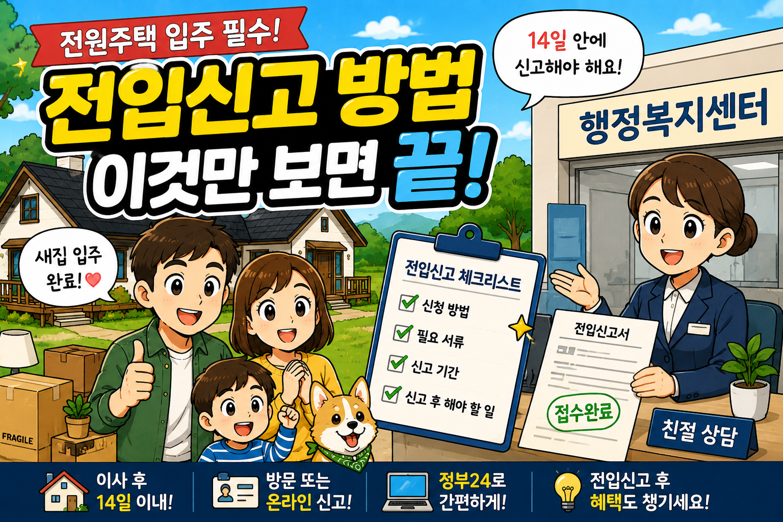 전입신고 방법 총정리