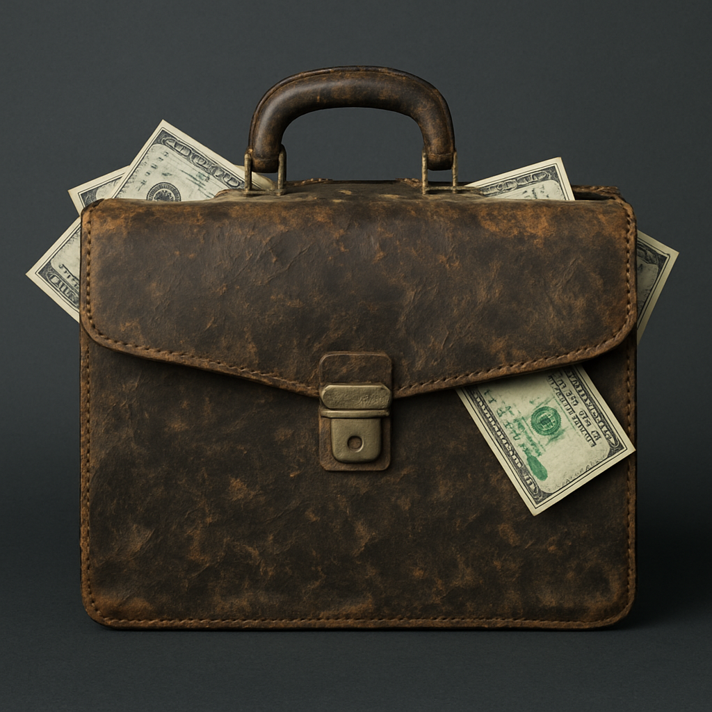 낡고 더러운 가방