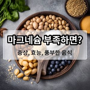 마그네슘 부족하면 증상 효능