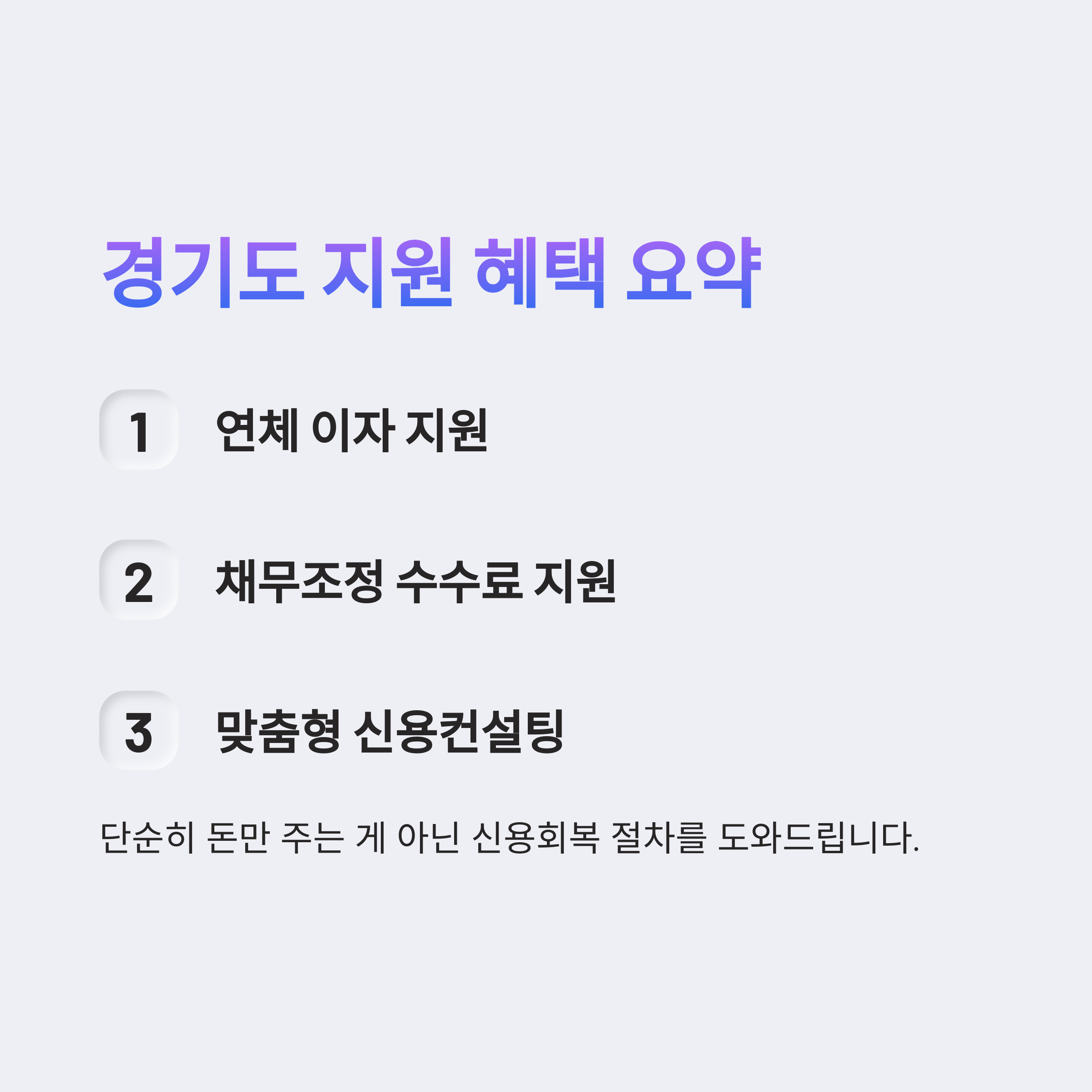 학자금 대출 연체 신용회복 지원 사업